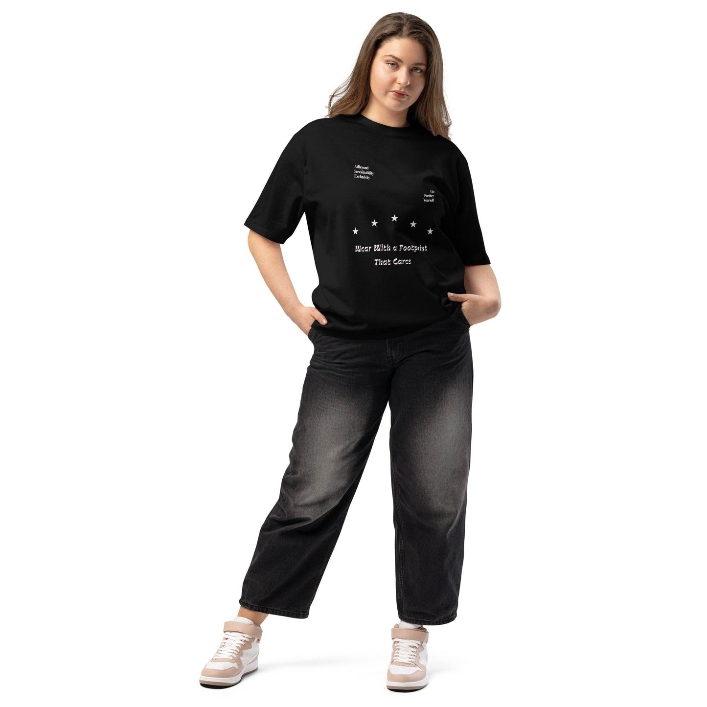 T-shirt Oversized Footprint Care - AtBeyond