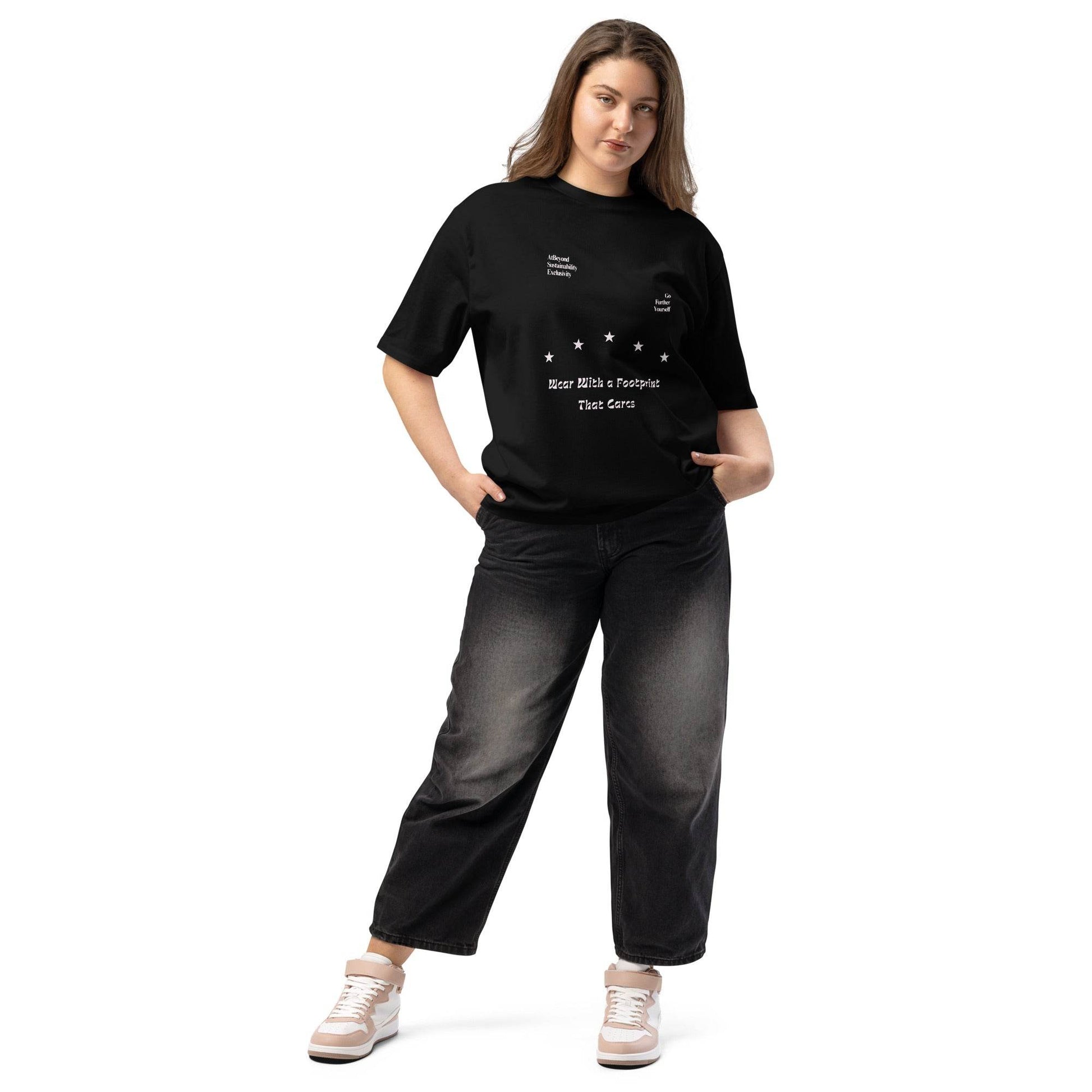 T-shirt Oversized Footprint Care - AtBeyond
